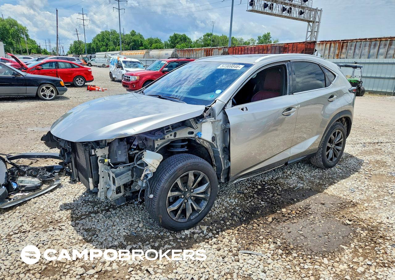 2017 Lexus Nx 200t F Sport, Front End damage, Copart lot 57369846