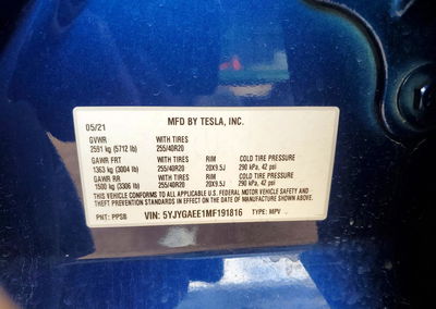 2021 Tesla Model Y, uszkodzenie: Przód, Copart lot 50193656, zdjęcie 13 z 13