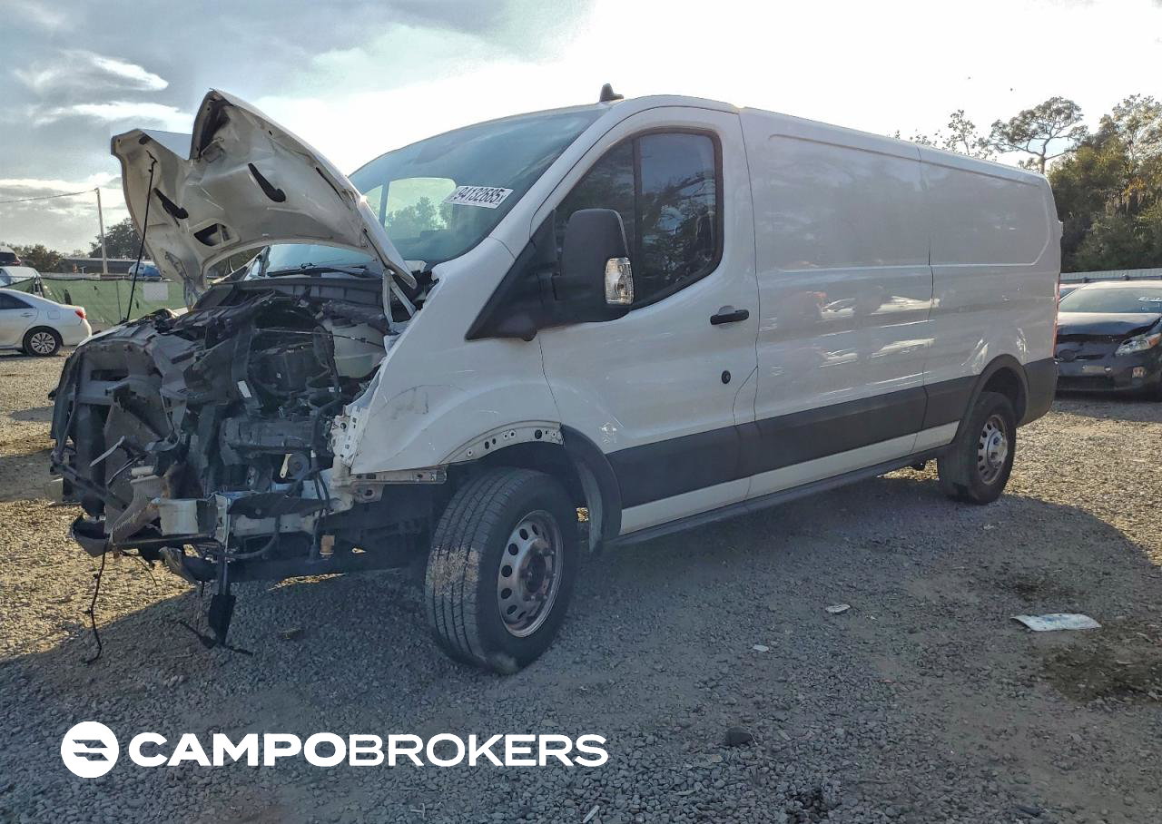 2023 Ford Transit 350 Delivery Van, daño Frontal, Copart lote 94132685