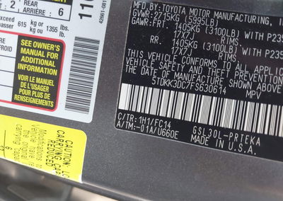 2015 Toyota Sienna Le 8 Passenger, daño Trasero izquierdo, Iaai lote 45507358, foto 9 de 17