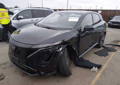 2025 Nissan Ariya Evolve+, Left Front damage, Iaai lot 44767829, photo 2 of 17