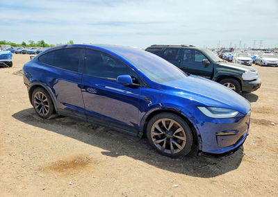 2022 Tesla Model X, daño Trasero, Copart lote 54498356, foto 4 de 14