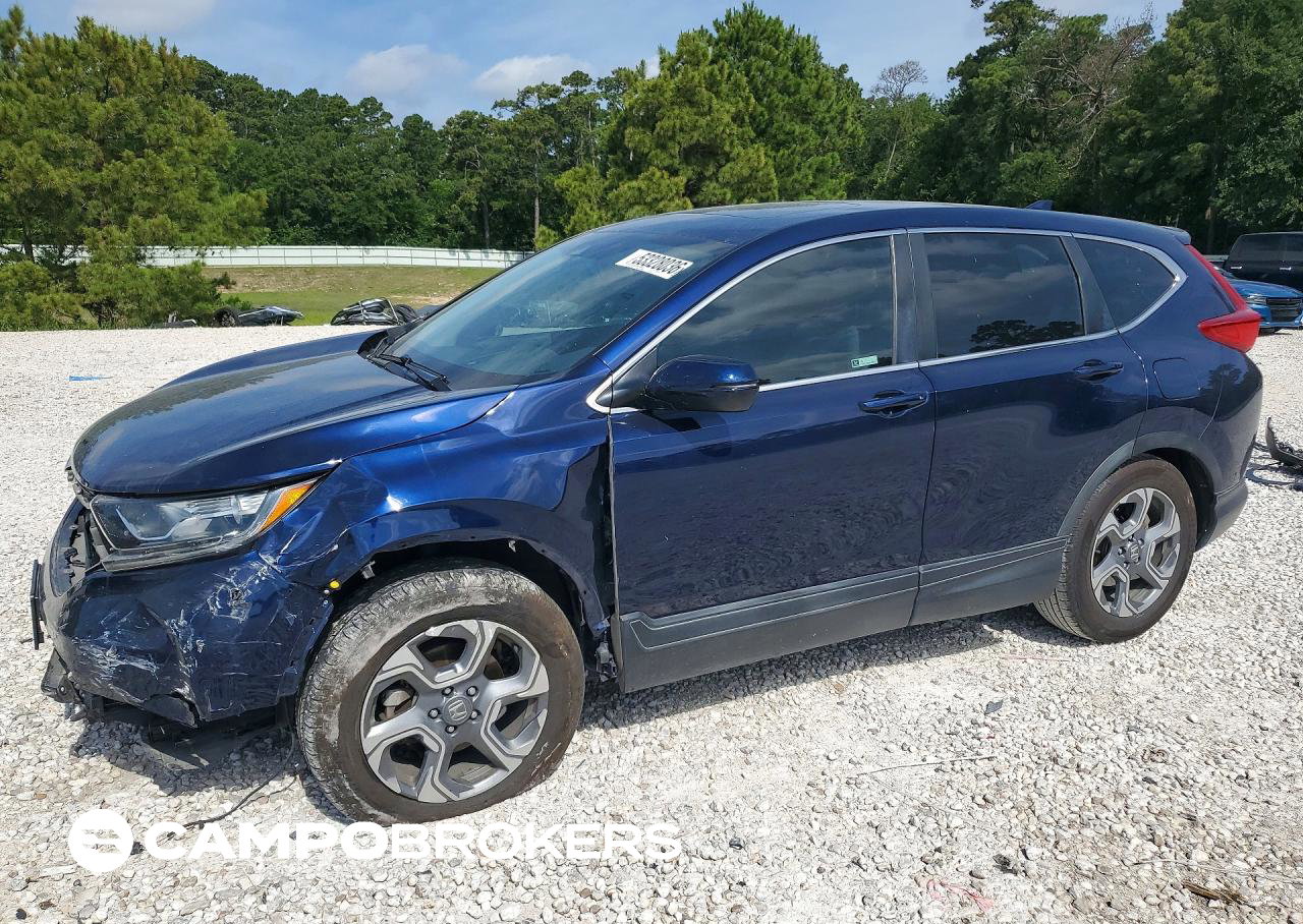 2019 Honda Cr-v Exl, daño Frontal, Copart lote 53328036