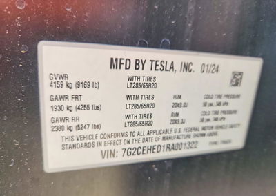 2024 Tesla Cybertruck, daño Trasero, Copart lote 50988566, foto 13 de 13