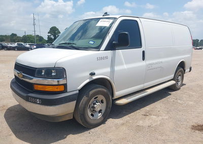 2023 Chevrolet Express Cargo Rwd 2500 Regular Wheelbase Wt, пошкодження: Правий бік, Iaai лот 45305203, фото 2 з 17