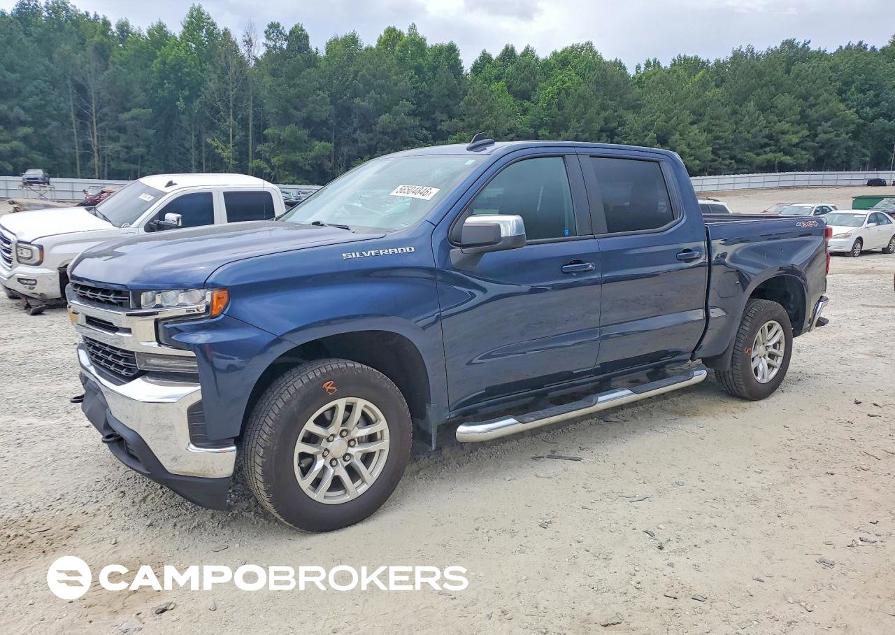 2021 Chevrolet Silverado K1500 Lt, daño Frontal, Copart lote 56504846