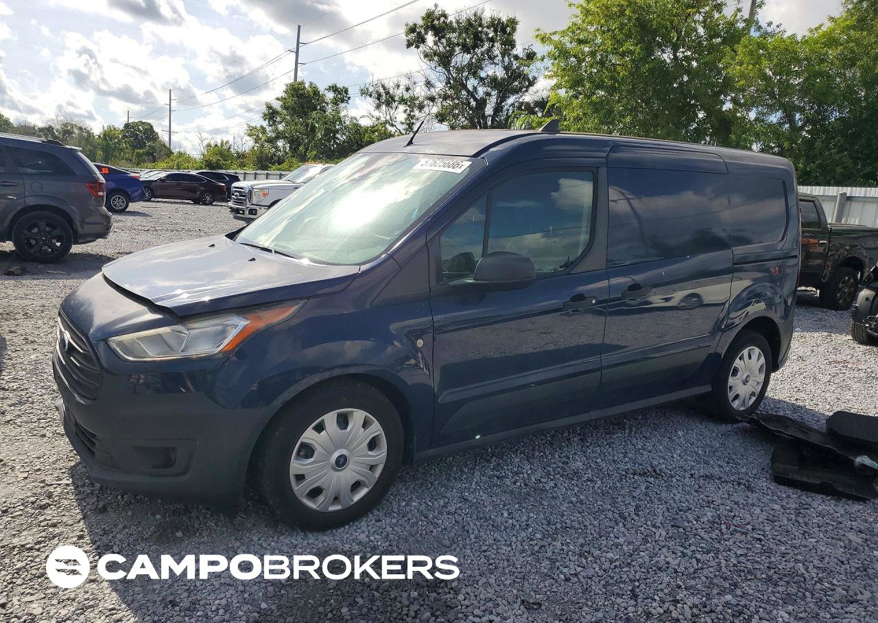 2020 Ford Transit Connect Xl Delivery Van, Water/Flood damage, Copart lot 57625686