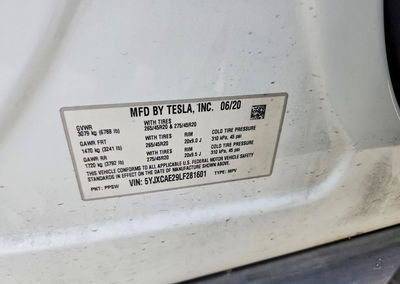 2020 Tesla Model X, пошкодження: Передня частина, Copart лот 47251826, фото 13 з 15