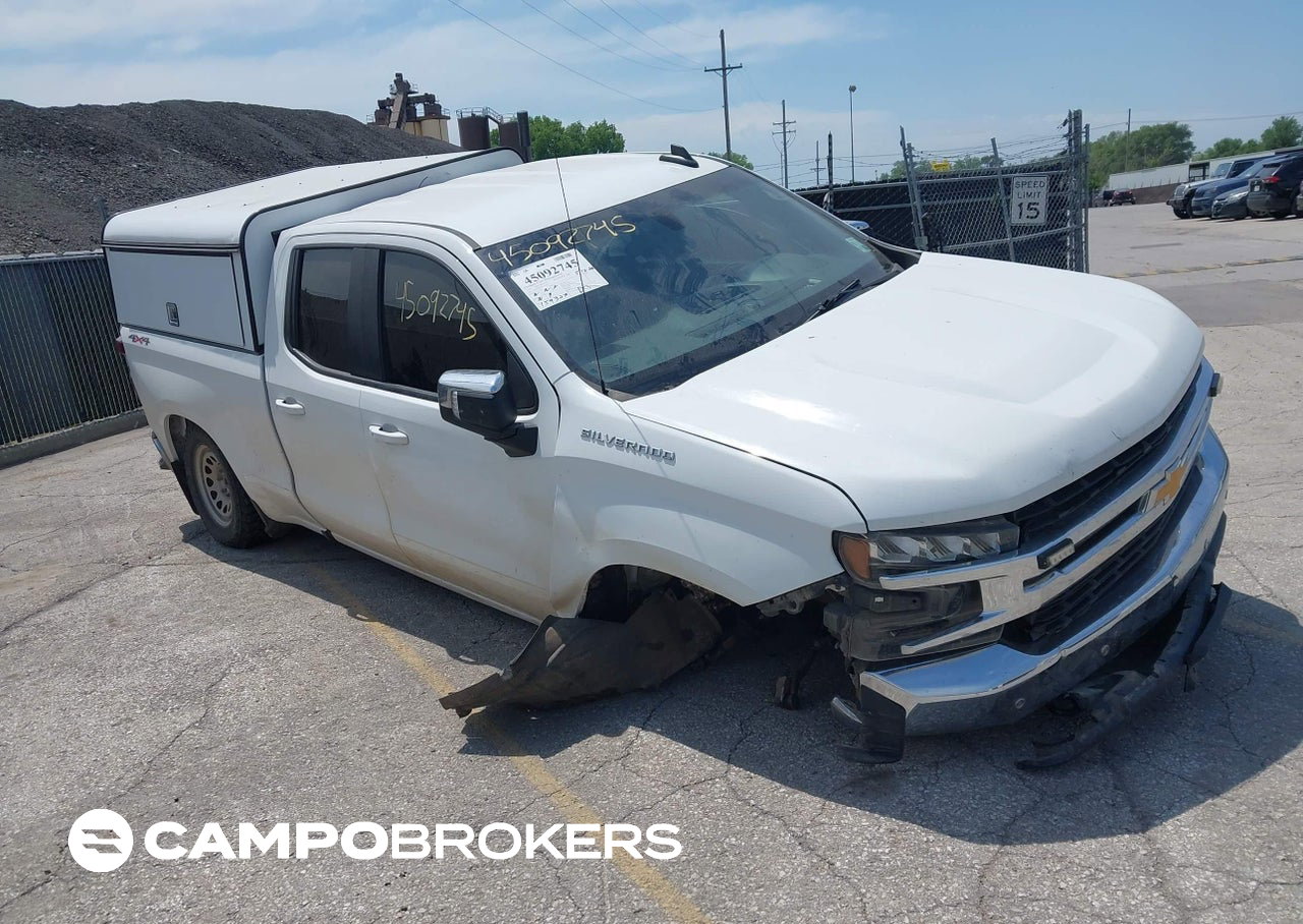 2019 Chevrolet Silverado 1500 Lt, daño Frontal derecho, Iaai lote 45092745