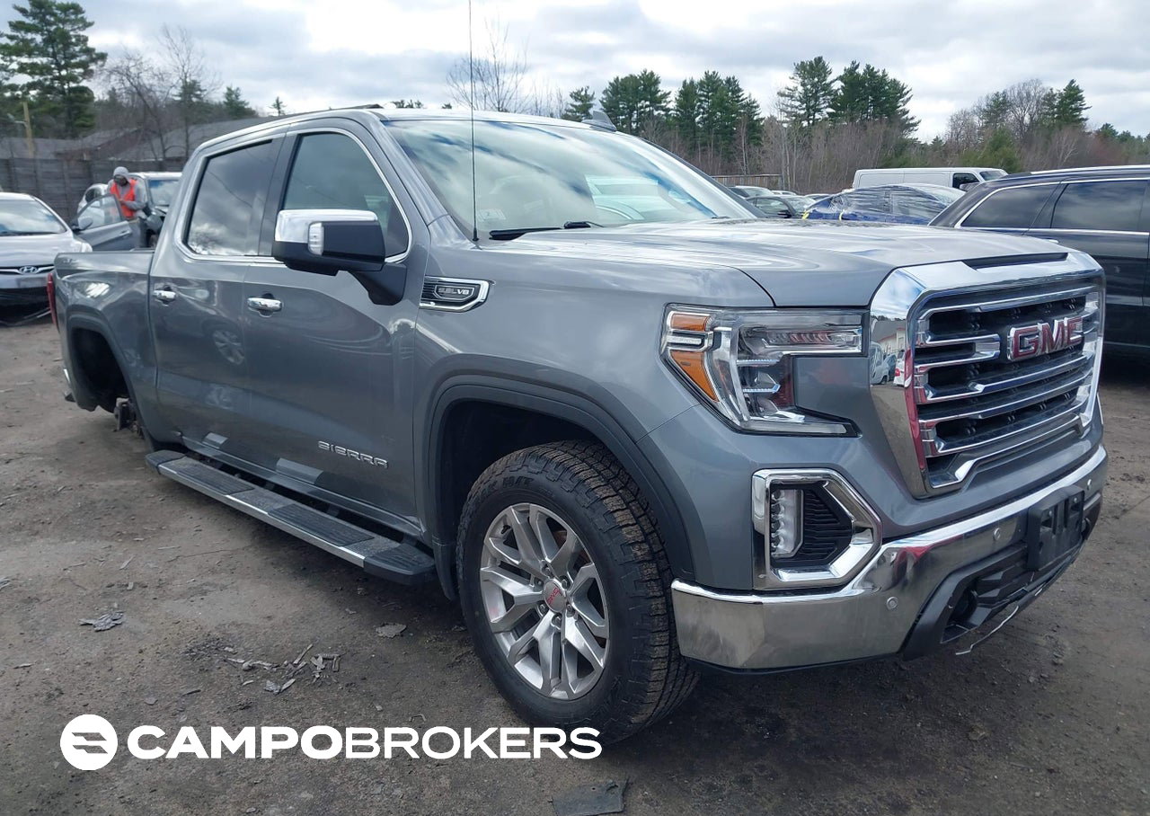 2021 Gmc Sierra 1500 4wd  Short Box Slt, Left Rear damage, Iaai lot 44764716