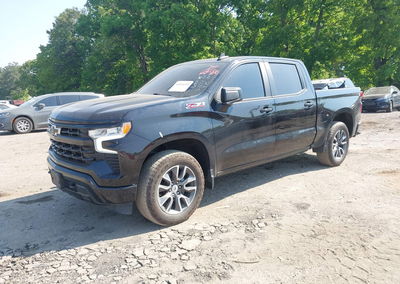 2022 Chevrolet Silverado 1500 4wd  Short Bed Rst, daño Lateral derecho, Iaai lote 44935199, foto 2 de 16