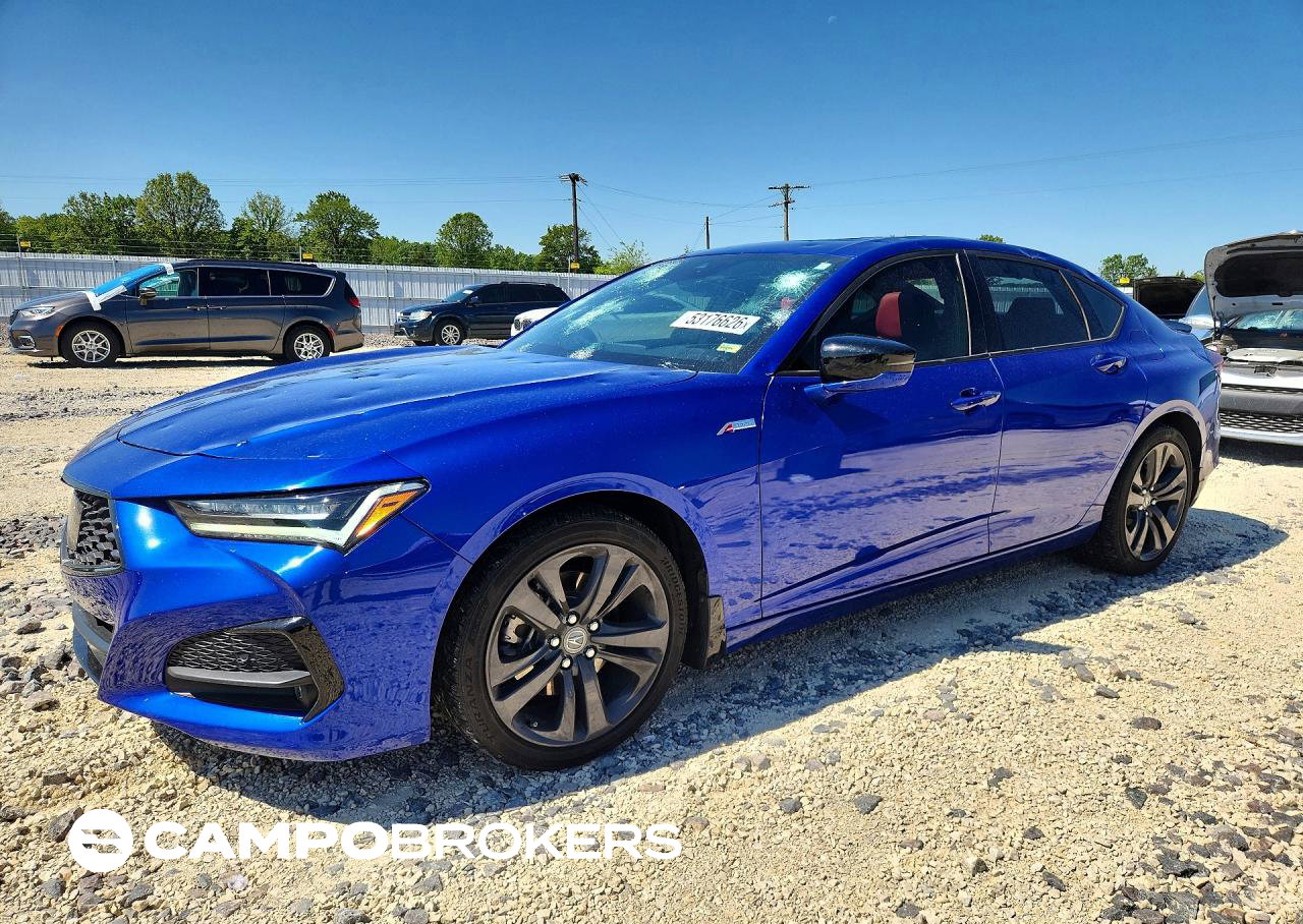 2023 Acura Tlx, daño Granizo, Copart lote 53176626