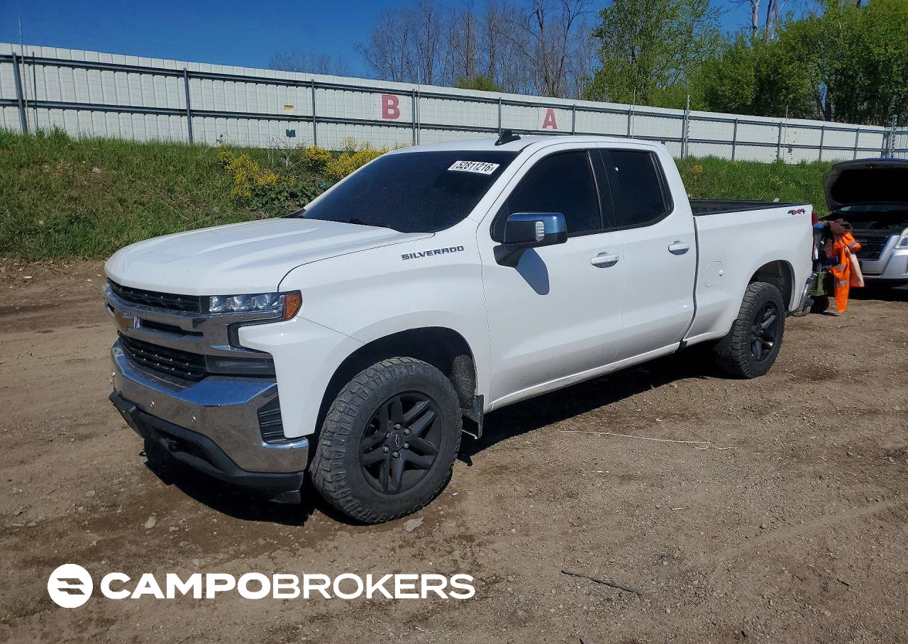 2020 Chevrolet Silverado K1500 Lt, daño Frontal, Copart lote 52811216
