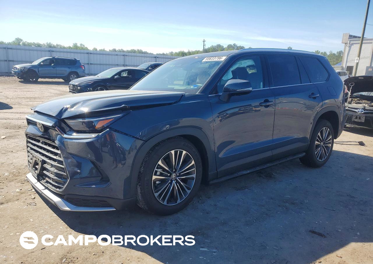 2026 Toyota Grand Highlander Hybrid Max Platinum, daño Frontal, Copart lote 55633786