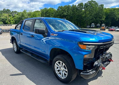 2022 Chevrolet Silverado K1500 Trail Boss Custom, Front End damage, Copart lot 55092876, photo 4 of 10