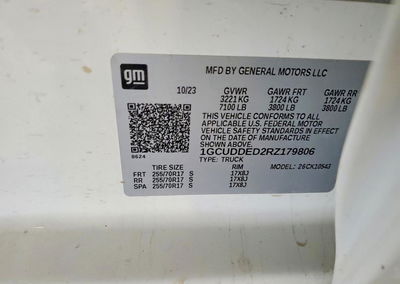 2024 Chevrolet Silverado K1500 Lt, daño Frontal, Copart lote 51655176, foto 12 de 12