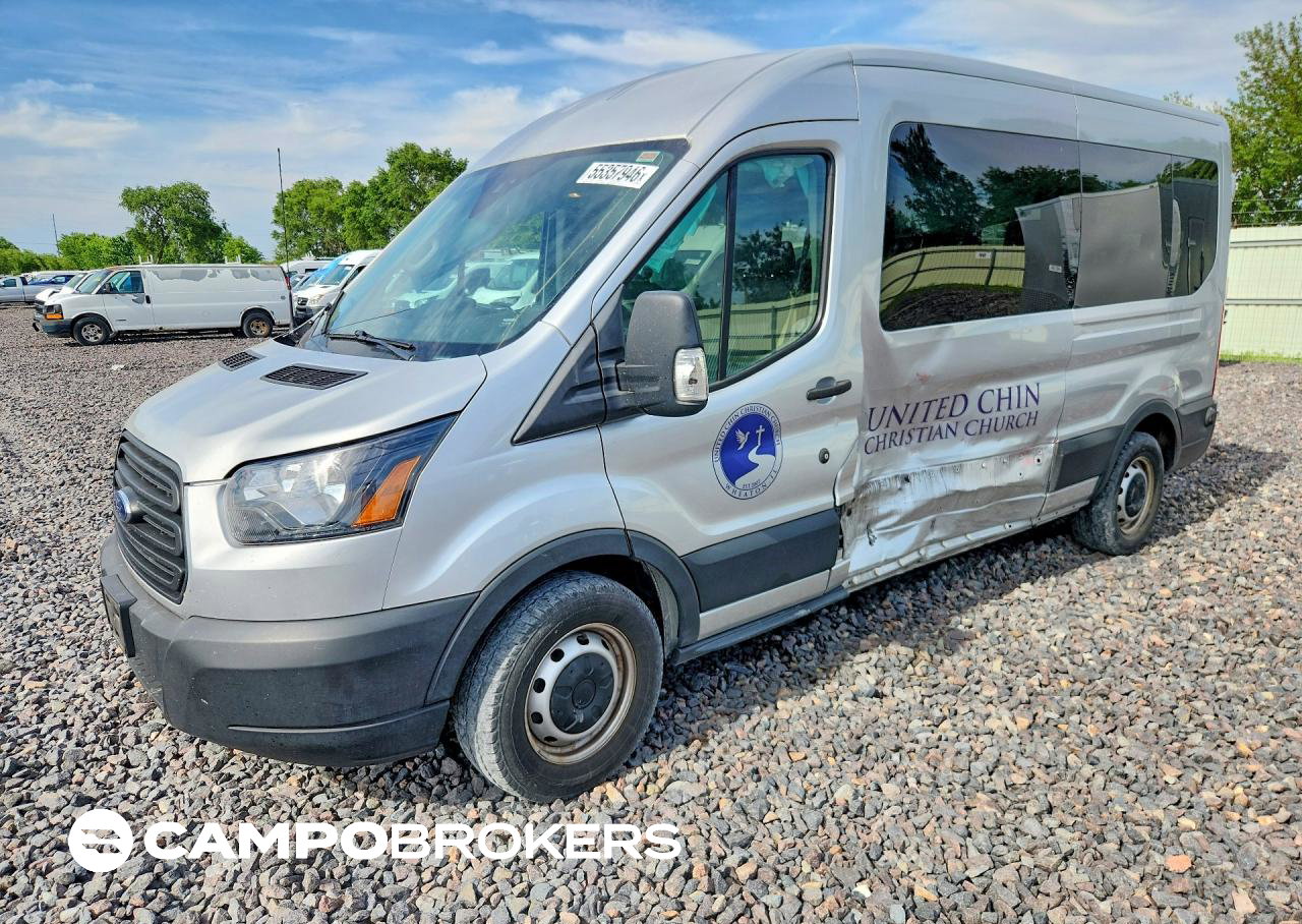 2019 Ford Transit T-350, daño Lateral, Copart lote 55357946