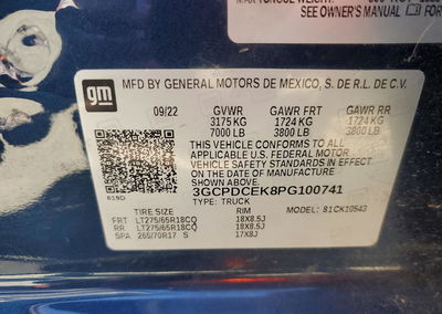 2023 Chevrolet Silverado K1500 Trail Boss Custom, Front End damage, Copart lot 57399586, photo 12 of 12
