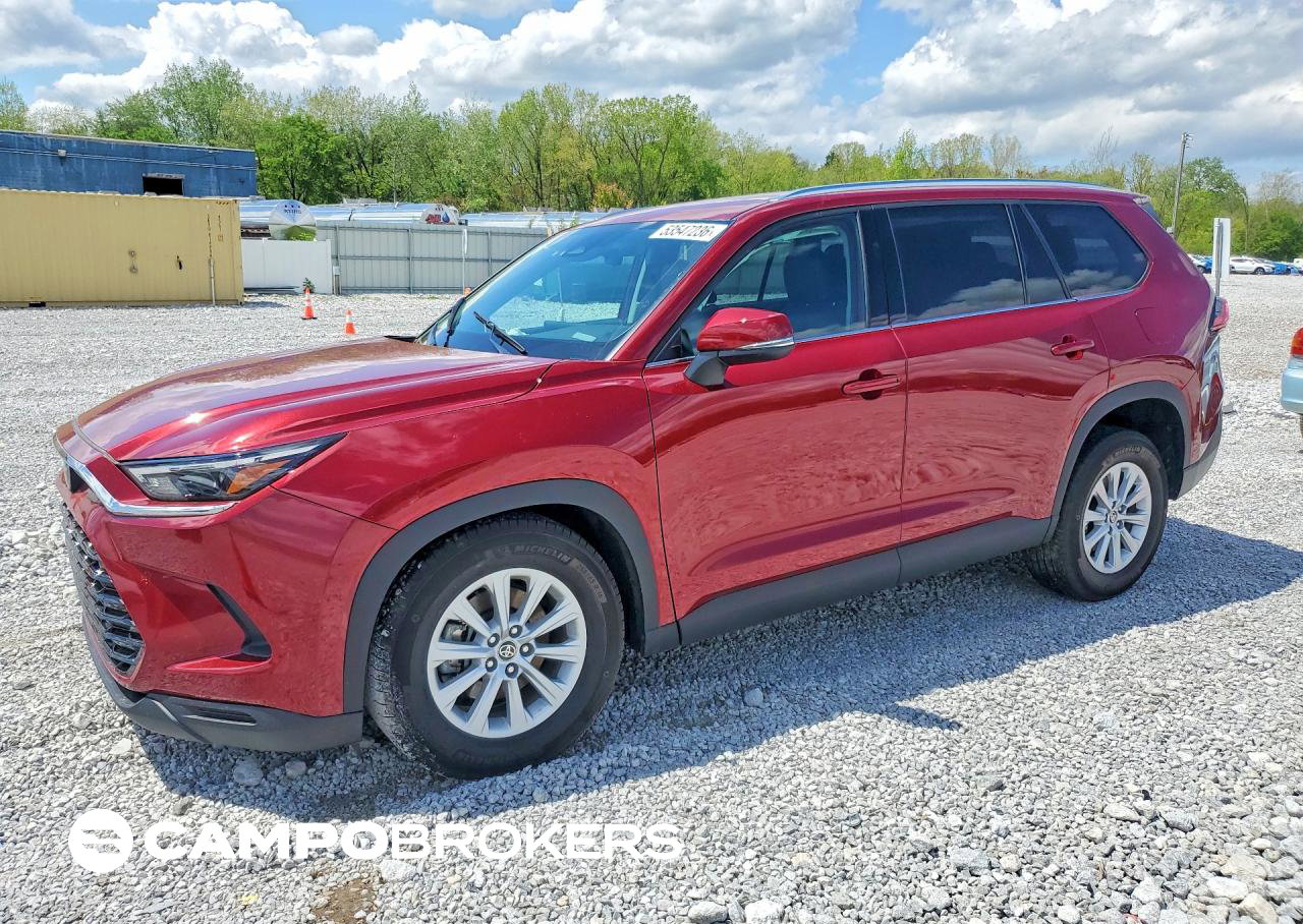 2024 Toyota Grand Highlander Xle, uszkodzenie: Przód, Copart lot 53547236