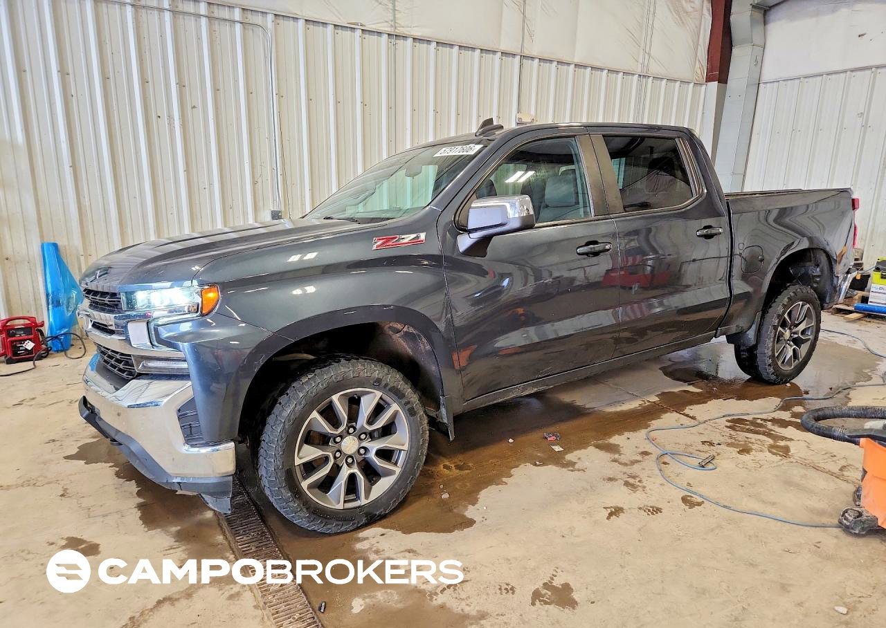 2019 Chevrolet Silverado K1500 Lt, Front End damage, Copart lot 57917606