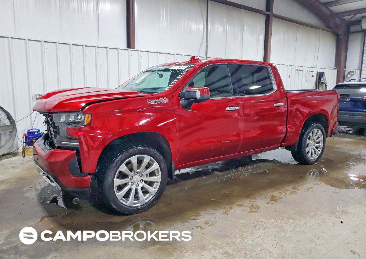 2021 Chevrolet Silverado K1500 High Country, daño Frontal, Copart lote 55790436