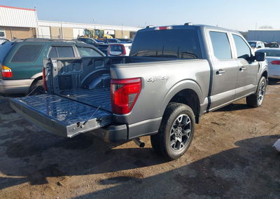 2024 Ford F-150 Stx, daño Lateral izquierdo, Iaai lote 43830412, foto 4 de 16