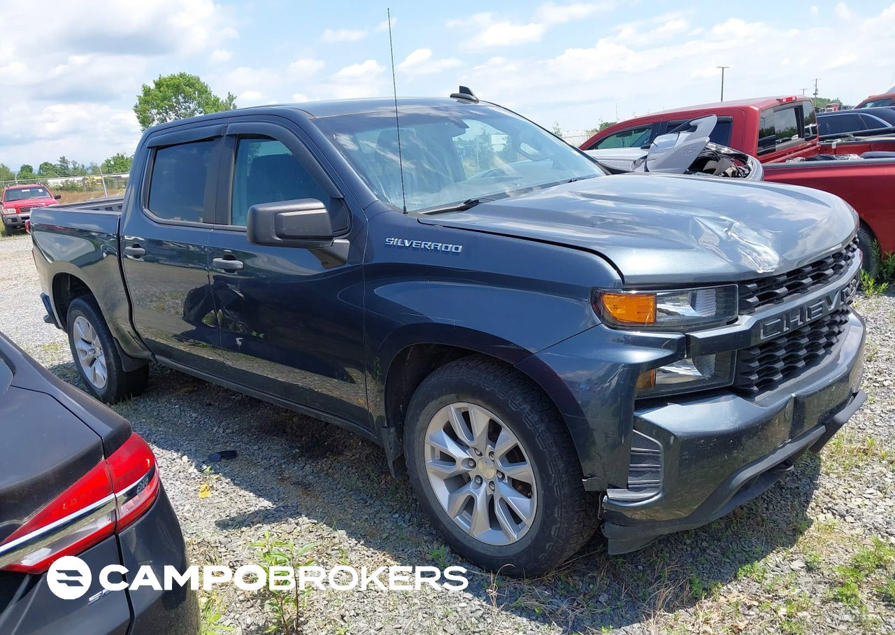 2019 Chevrolet Silverado 1500 Custom, daño Frontal derecho, Iaai lote 45268543