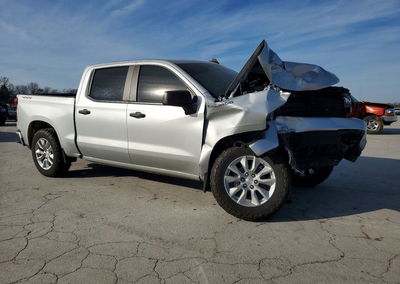 2021 Chevrolet Silverado K1500 Custom, daño Frontal, Copart lote 73928805, foto 4 de 12