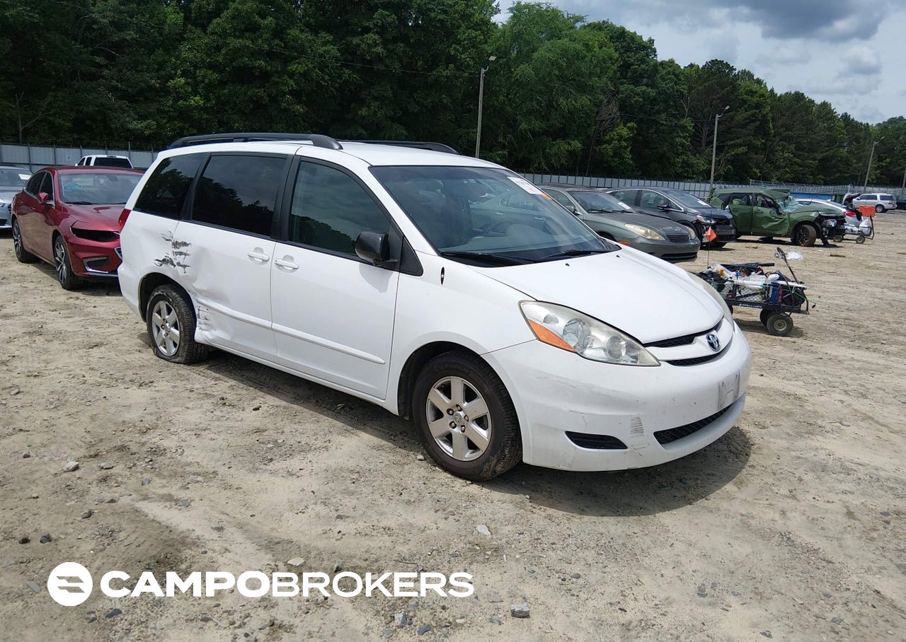 2009 Toyota Sienna Le, daño Lateral derecho, Iaai lote 45181708