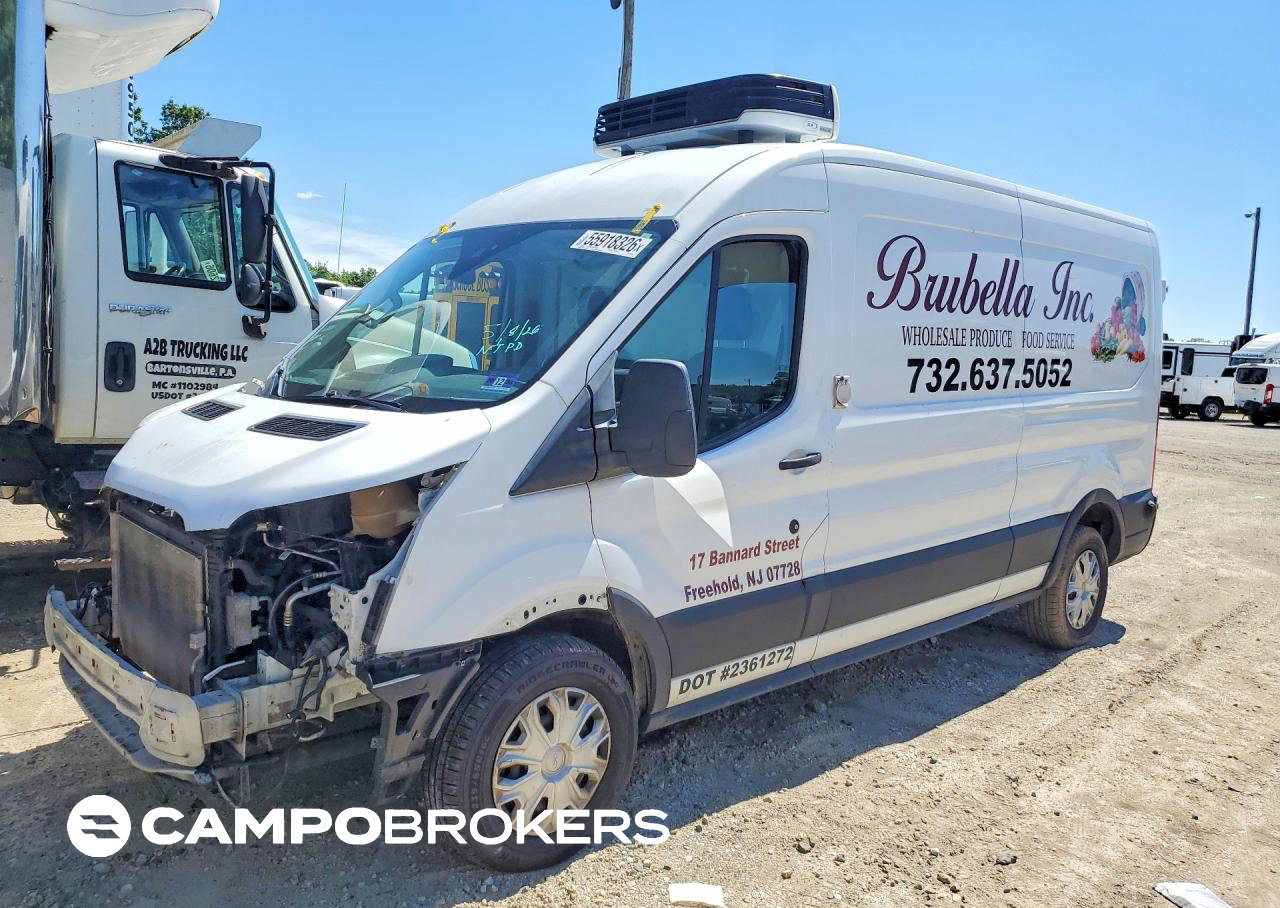 2019 Ford Transit T-250, Front End damage, Copart lot 55918326