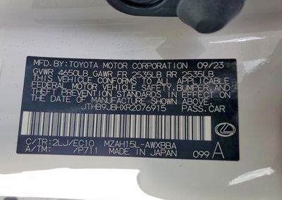 2024 Lexus Ux 250h, Front End damage, Copart lot 55433176, photo 13 of 13