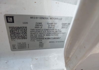 2021 Chevrolet Silverado 1500 2wd  Standard Bed Custom, пошкодження: Механічні, Iaai лот 45402296, фото 9 з 16
