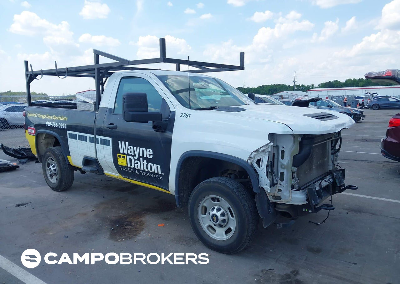 2022 Chevrolet Silverado 2500hd 2wd  Long Bed Wt, uszkodzenie: Przód, Iaai lot 45186140