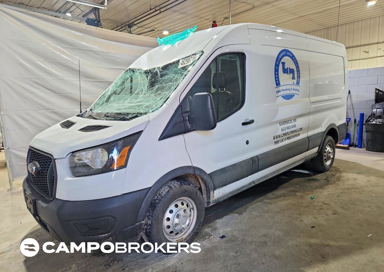 2023 Ford Transit T-250 Utility / Service Van, Front End damage, Copart lot 46298716