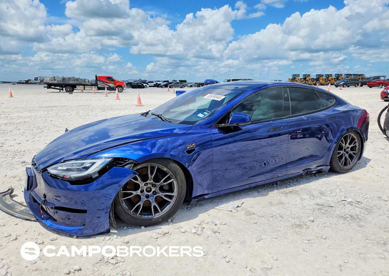 2021 Tesla Model S, uszkodzenie: Przód, Copart lot 56999946