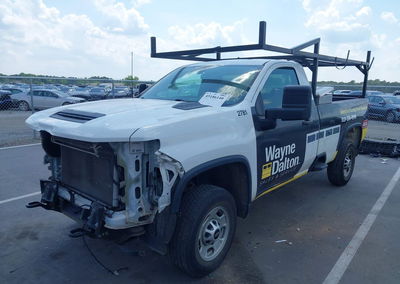 2022 Chevrolet Silverado 2500hd 2wd  Long Bed Wt, uszkodzenie: Przód, Iaai lot 45186140, zdjęcie 2 z 17