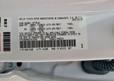 2025 Toyota Tacoma Sr, daño Frontal, Copart lote 51517466, foto 12 de 14