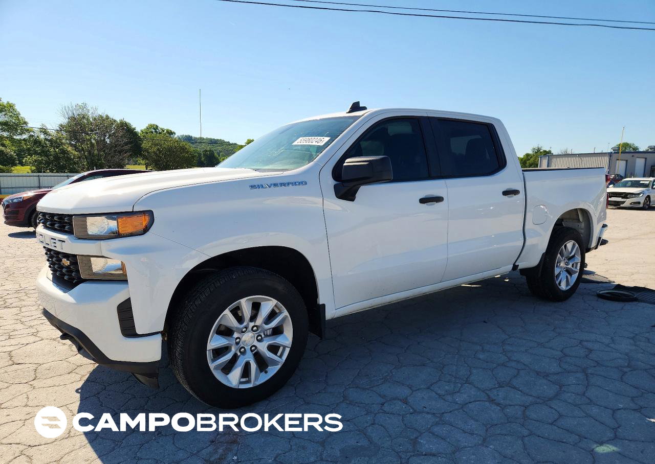 2021 Chevrolet Silverado C1500 Custom, пошкодження: Передня частина, Copart лот 55980246