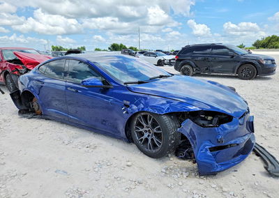2021 Tesla Model S, uszkodzenie: Przód, Copart lot 56999946, zdjęcie 4 z 13