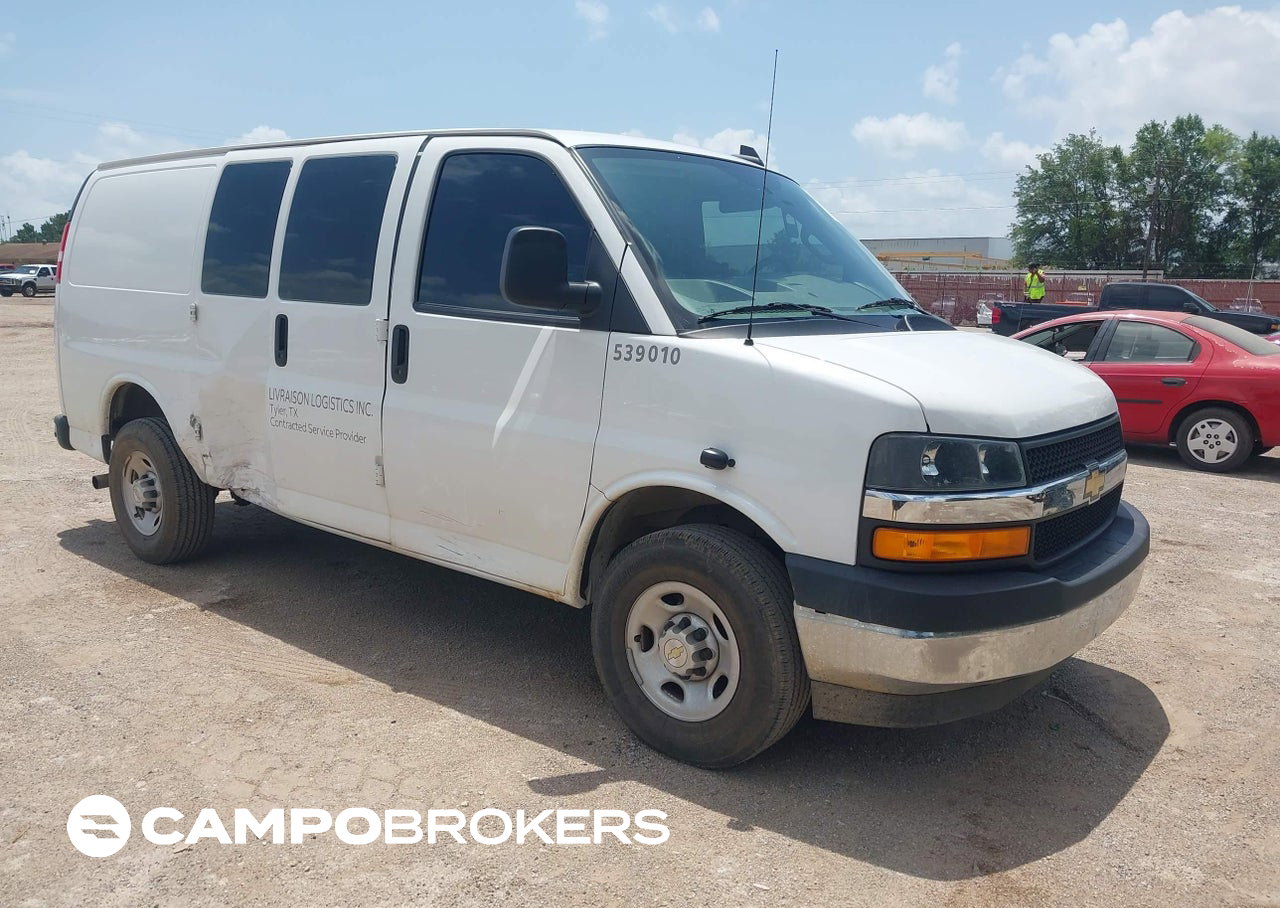 2023 Chevrolet Express Cargo Rwd 2500 Regular Wheelbase Wt, пошкодження: Правий бік, Iaai лот 45305203