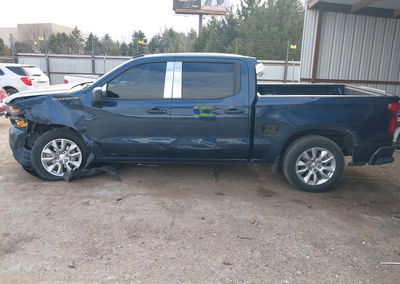 2021 Chevrolet Silverado 1500 2wd  Short Bed Custom, пошкодження: Лівий бік, Iaai лот 43919312, фото 15 з 17