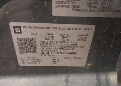 2020 Chevrolet Silverado 1500 4wd  Short Bed Lt Trail Boss, daño Frontal izquierdo, Iaai lote 44753558, foto 9 de 17