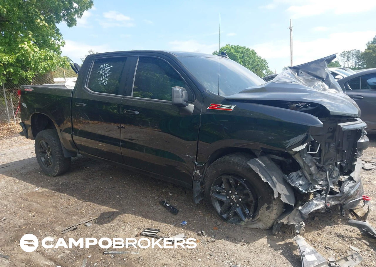 2022 Chevrolet Silverado 1500 4wd  Short Bed Lt Trail Boss, daño Frontal, Iaai lote 45048668