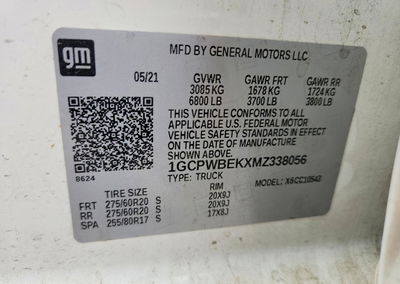 2021 Chevrolet Silverado C1500 Custom, daño Trasero, Copart lote 55213796, foto 12 de 12