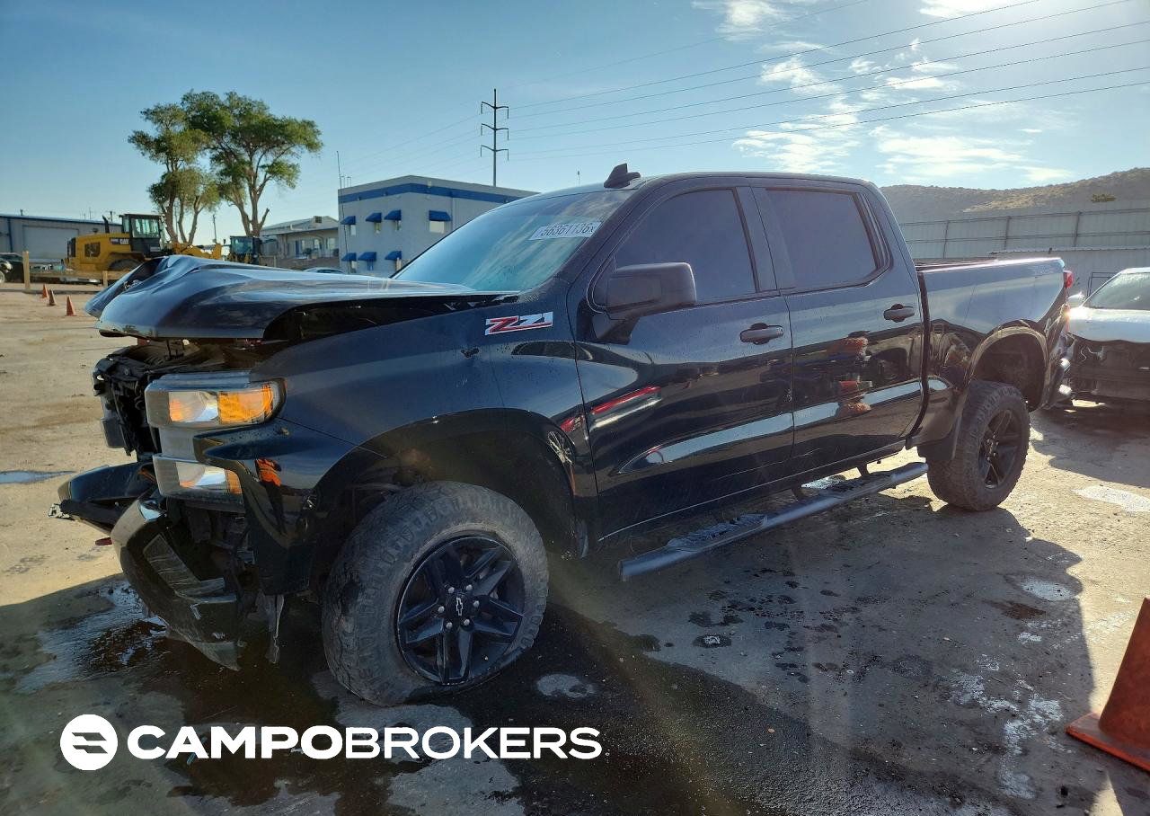 2021 Chevrolet Silverado K1500 Trail Boss Custom, uszkodzenie: Przód, Copart lot 56361136