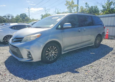 2019 Toyota Sienna Xle 8-passenger, daño Abolladuras/rayones menores, Copart lote 49937916