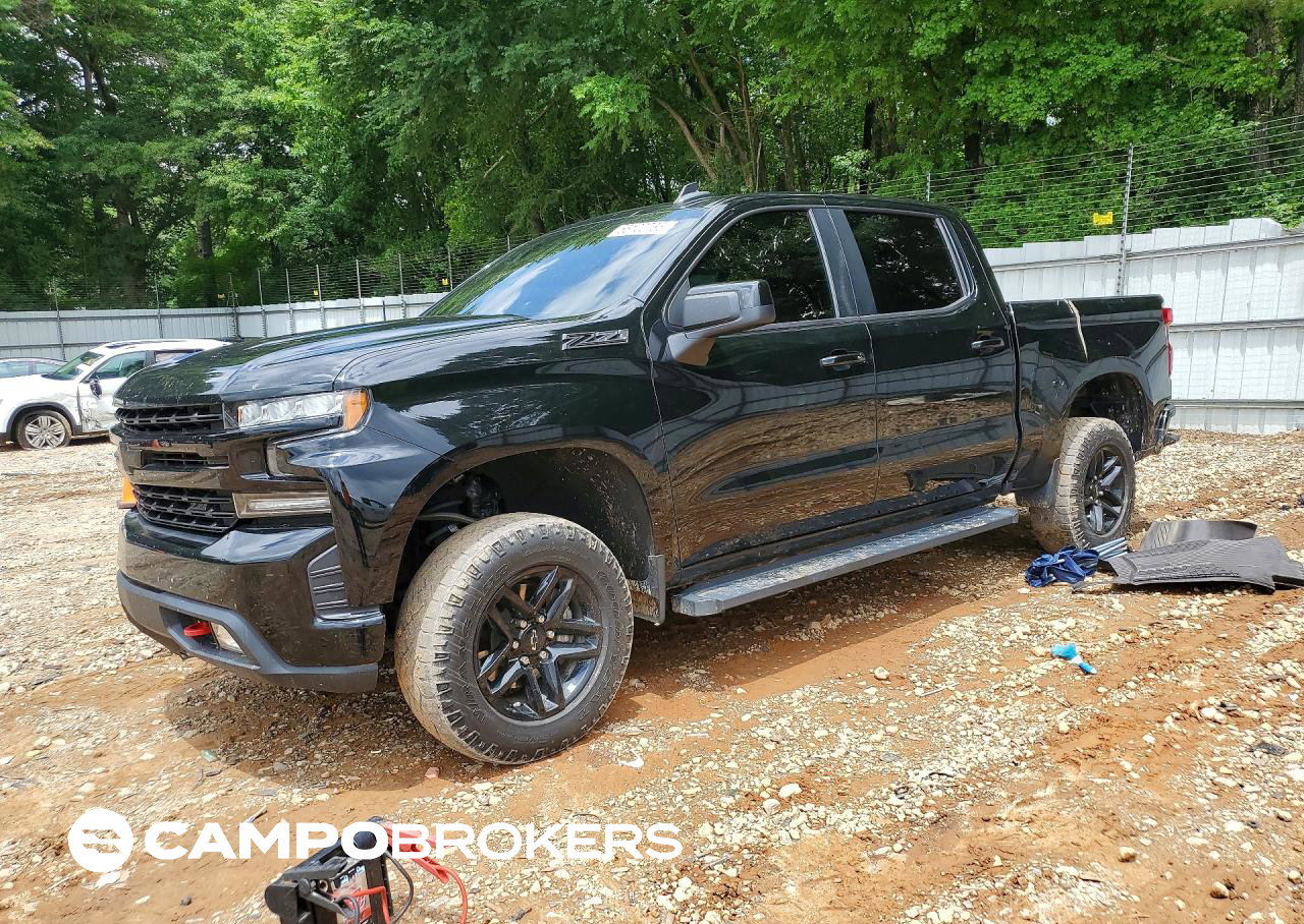 2020 Chevrolet Silverado K1500 Lt Trail Boss, Front End damage, Copart lot 55120736