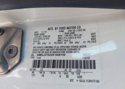 2019 Ford Transit Connect Xl, uszkodzenie: Prawy bok, Iaai lot 44803183, zdjęcie 9 z 17