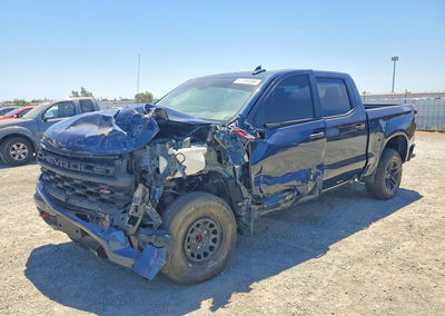2023 Chevrolet Silverado K1500 Trail Boss Custom, Front End damage, Copart lot 57399586