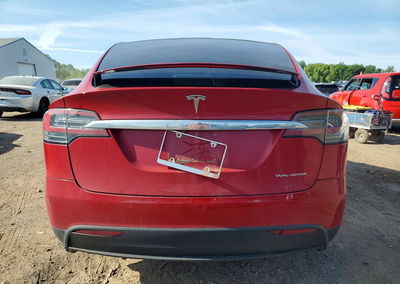 2019 Tesla Model X, Hail damage, Copart lot 57427286, photo 6 of 13